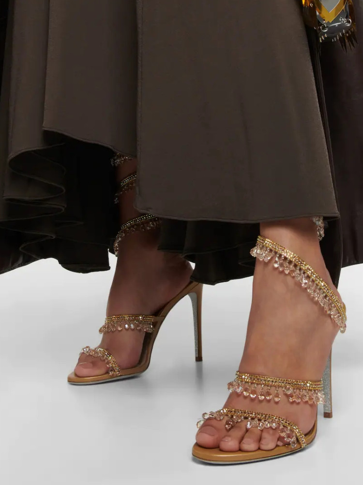 Women Shoes Formal - Damskie sandały z wodnymi diamentami, modne,