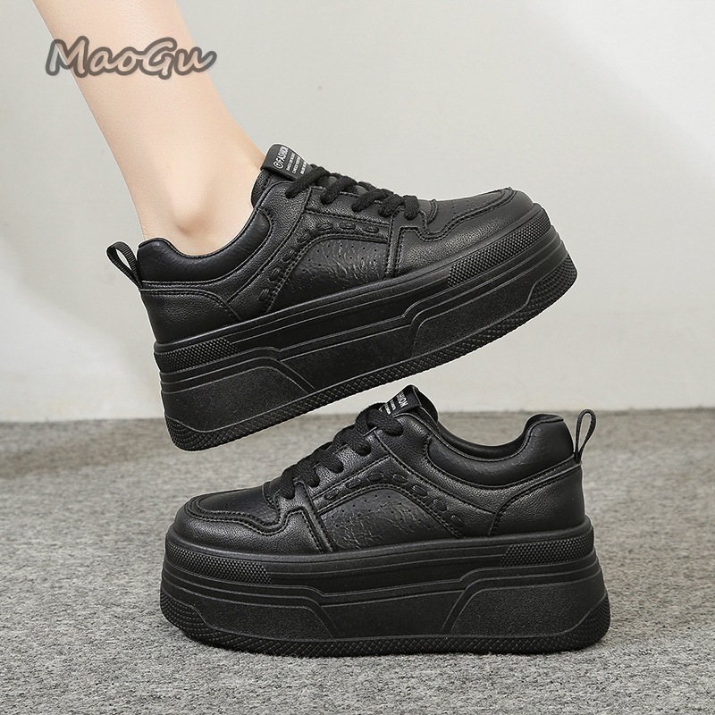 Women'S Shoes Com - Białe sneakersy na platformie podwyższającej, damskie,