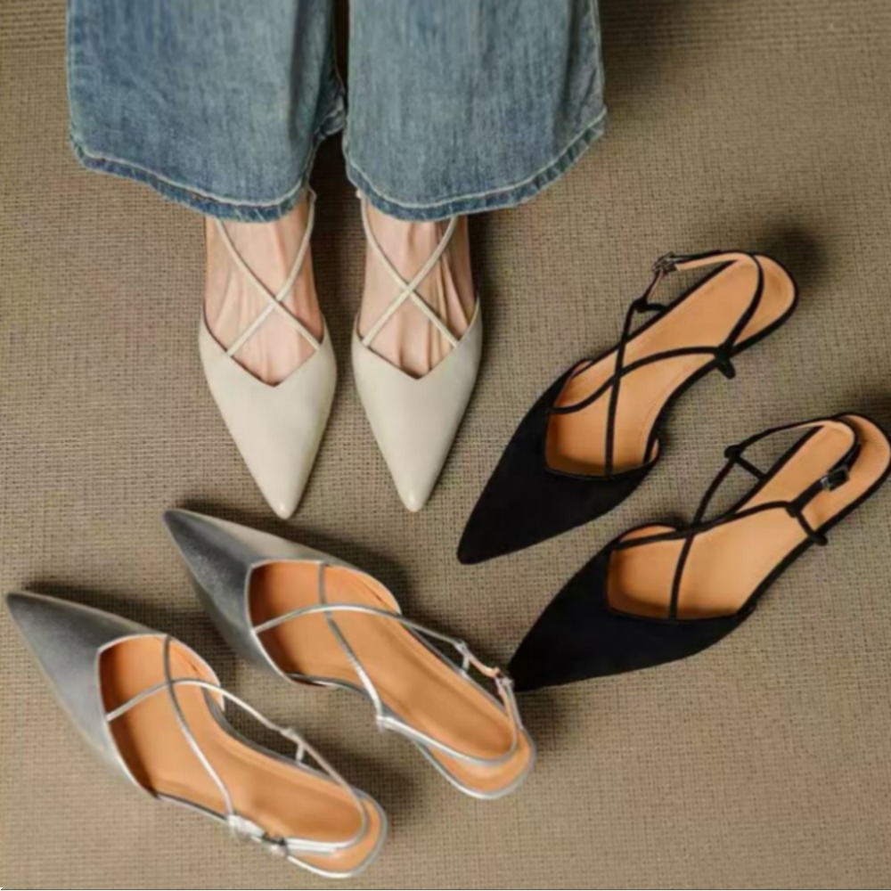 Women Shoes Mules - 2026 Nowe Szpilki z Ostrą Szpicą