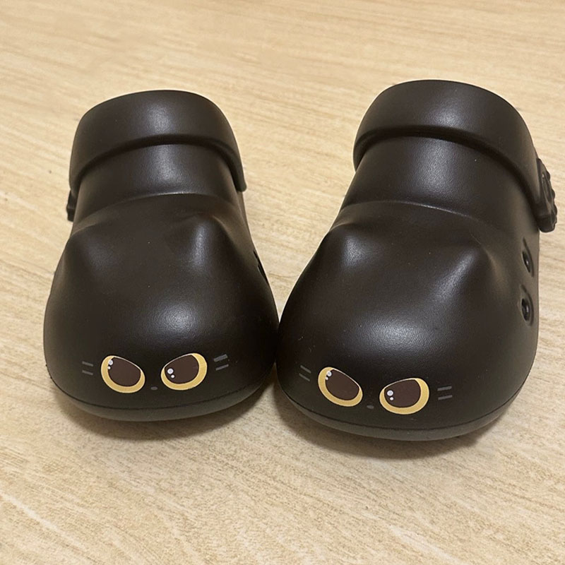 Women Shoes Mules - Nowe kreatywne czarne kapcie w kształcie