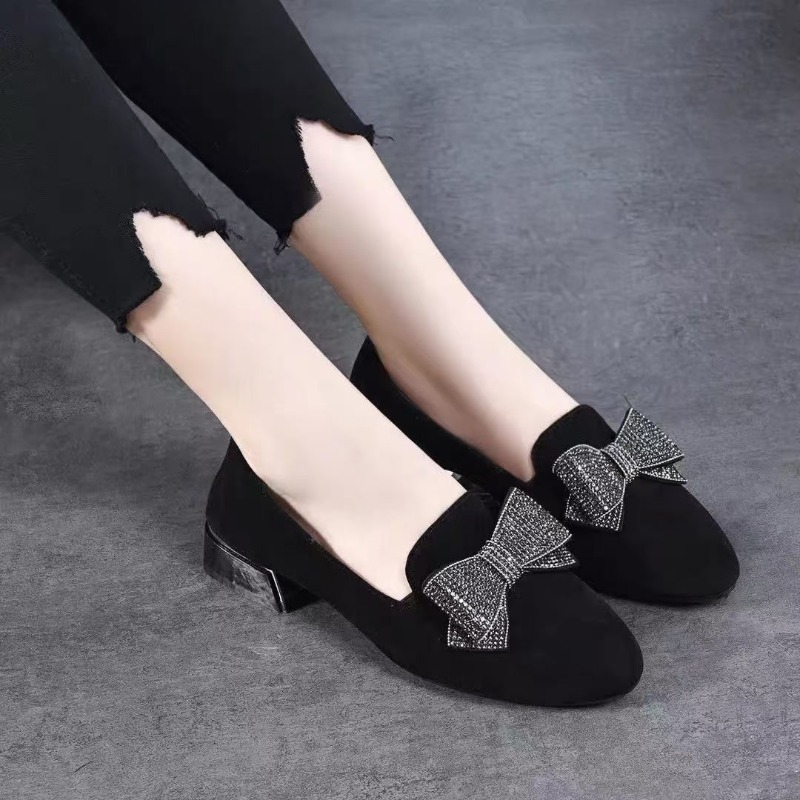 Czarne modne damskie mokasyny  – Women Shoes Loafers recenzja i cena