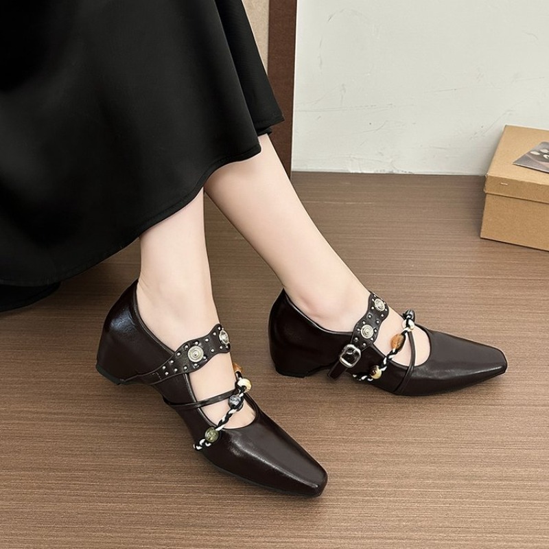Nowe retro buty Mary Jane dla  – Women Shoes Loafers recenzja i cena