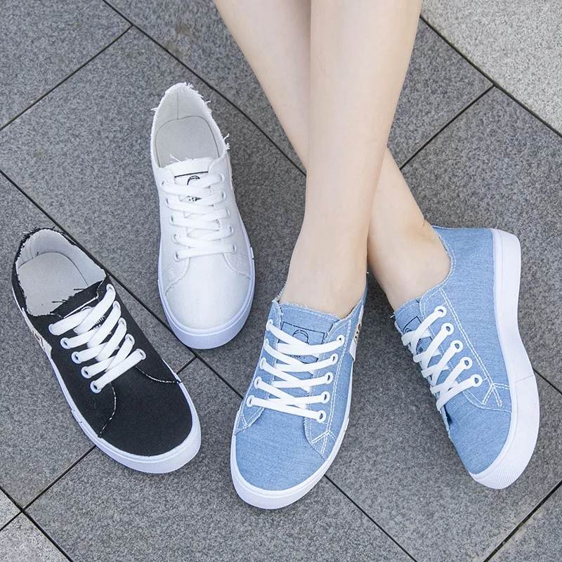 Damskie płócienne sneakersy na – Women'S Shoes Com recenzja i cena