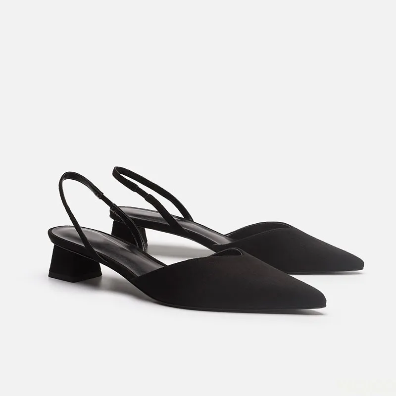 Damskie szpilki z ostrym noski – Low Block Heel Pump recenzja i cena